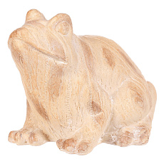 Žába - figurka z polyresinu, větší, imitace dřeva Žába - figurka z polyresinu, větší, imitace dřeva