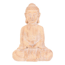 Buddha - zahradní figurka, magnesium, imitace dřeva