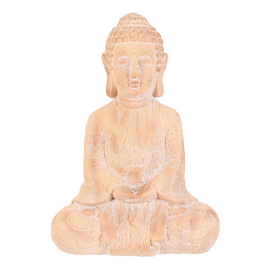 Buddha - zahradní figurka, magnesium, imitace dřeva Buddha - zahradní figurka, magnesium, imitace dřeva