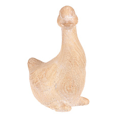 Kachna - figurka z magnesia, vel. S, imitace dřeva Kachna - figurka z magnesia, vel. S, imitace dřeva