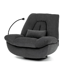 Polohovací křeslo, elektrické zabudované ovládání, šedá, látka, TV-7089 GREY2 Polohovací křeslo, elektrické zabudované ovládání, šedá, látka, TV-7089 GREY2