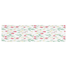 Ubrus – běhoun, vzor s malinami, 100% polyester, 40 x 150 cm Ubrus – běhoun, vzor s malinami, 100% polyester, 40 x 150 cm