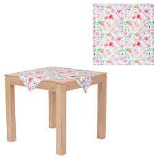 Ubrus, pivoňky v růžových barvách, 80x80cm, 100% polyester. Ubrus, pivoňky v růžových barvách, 80x80cm, 100% polyester.