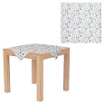 Ubrus - mix kvítí, 100% polyester, 80 x 80 cm