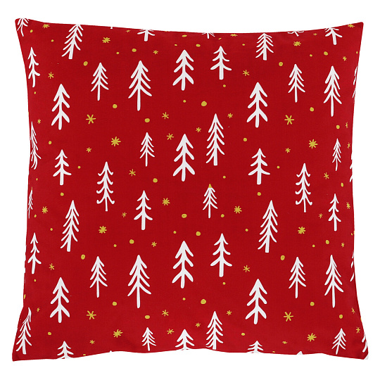 Polštář sametový s výplní - červený vánoční, 100% polyester, 45 x 45 cm Polštář sametový s výplní - červený vánoční, 100% polyester, 45 x 45 cm