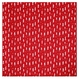 Ubrus červený - vánoční vzor, 100% polyester, 80 x 80 cm