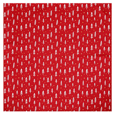 Ubrus červený - vánoční vzor, 100% polyester, 80 x 80 cm Ubrus červený - vánoční vzor, 100% polyester, 80 x 80 cm