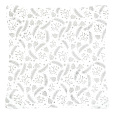Polštář sametový s výplní - stříbrný vánoční vzor, 100% polyester, 45 x 45 cm