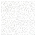Ubrus - stříbrný vánoční vzor, 100% polyester, 80 x 80 cm