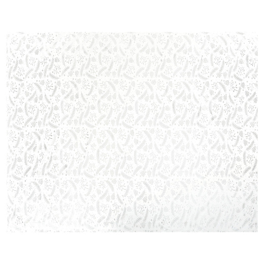 Ubrus - stříbrný vánoční vzor, 100% polyester, 130 x 160 cm Ubrus - stříbrný vánoční vzor, 100% polyester, 130 x 160 cm