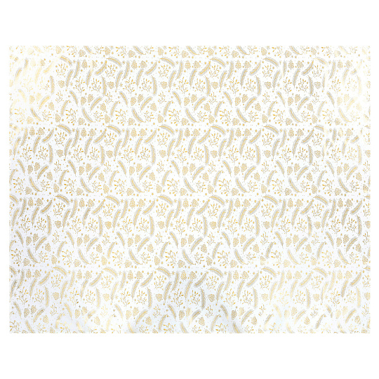 Ubrus - zlatý vánoční vzor, 100% polyester, 130 x 160 cm Ubrus - zlatý vánoční vzor, 100% polyester, 130 x 160 cm