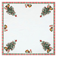 Ubrus - vánoční stromky, 100 % polyester, 80 x 80 cm
