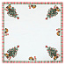 Ubrus - vánoční stromky, 100 % polyester, 80 x 80 cm