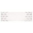 Běhoun - stříbrné stromky, 100 % polyester, 40 x 150 cm
