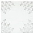 Ubrus šedý - stříbrné stromky v rozích, 100% polyester, 80 x 80 cm