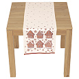 Běhoun - motiv s domky, 100 % polyester, 40 x 150 cm