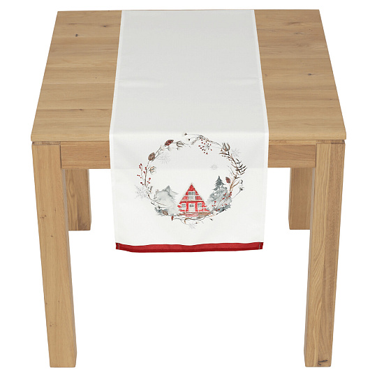 Běhoun - vánoční motiv, 100 % polyester, 40 x 150 cm Běhoun - vánoční motiv, 100 % polyester, 40 x 150 cm