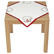 Ubrus - vánoční motiv, 100 % polyester, 80 x 80 cm Ubrus - vánoční motiv, 100 % polyester, 80 x 80 cm