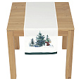 Běhoun - vánoční motiv, 100 % polyester, 40 x 150 cm