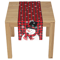 Běhoun - se sněhulákem, 100% polyester, 40 x 150 cm Běhoun - se sněhulákem, 100% polyester, 40 x 150 cm