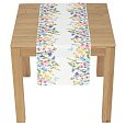 Běhoun - s jarními květinami, 100 % polyester, 40 x 150 cm
