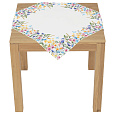 Ubrus - s jarními květinami, 100 % polyester, 80 x 80 cm