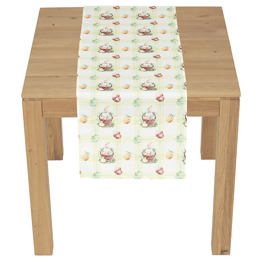 Běhoun - velikonoční motiv, 100 % polyester, 40 x 150 cm, jarní barvy Běhoun - velikonoční motiv, 100 % polyester, 40 x 150 cm, jarní barvy