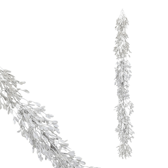 Girlanda - 190 cm, jmelí s bobulemi, barva bílá Girlanda - 190 cm, jmelí s bobulemi, barva bílá