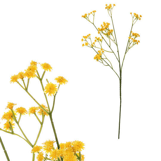 Gypsophila - umělá větev, žluté květy