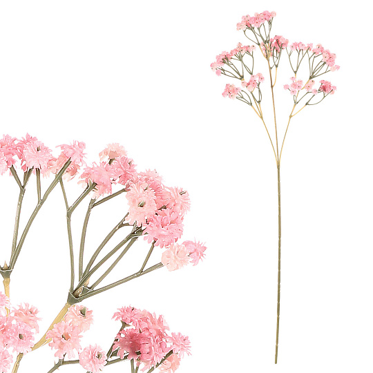 Gypsophila - umělá řezaná, 96 cm, růžová Gypsophila - umělá řezaná, 96 cm, růžová