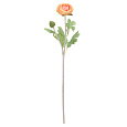 Ranunculus - umělý řezaný, květ a poupě, žlutý