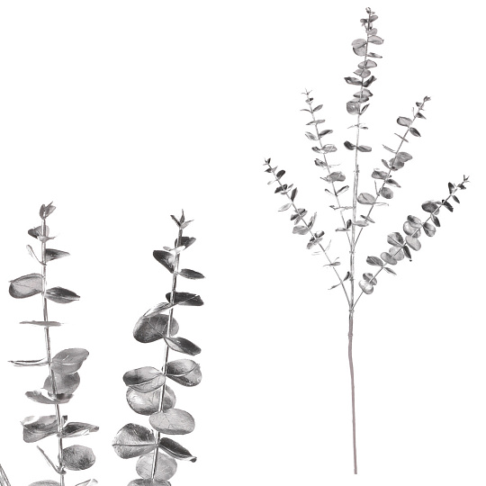 Eukalyptus - umělá větev, barva stříbrná Eukalyptus - umělá větev, barva stříbrná