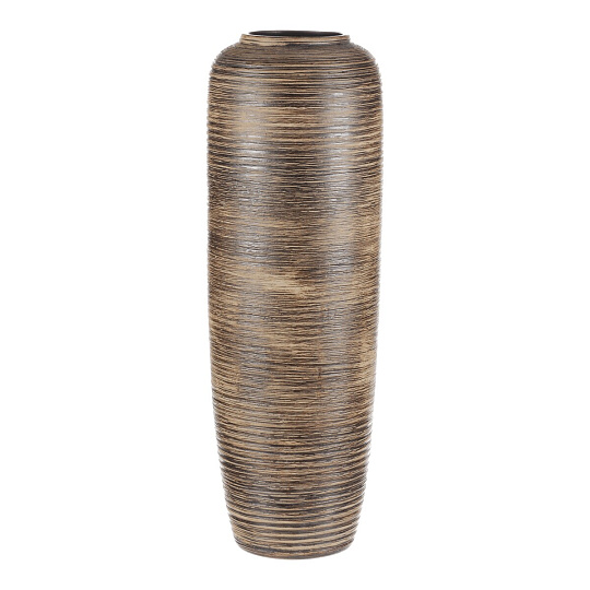 Váza keramická - vysoká 60 cm, hnědá