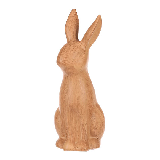 Zajíc - polyresinová figurka, malá, imitace dřeva Zajíc - polyresinová figurka, malá, imitace dřeva