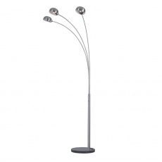 Stojací lampa, šedý kov / mramor, CINDA TYP 1 Stojací lampa, šedý kov / mramor, CINDA TYP 1