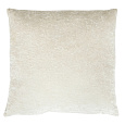 Polštář s výplní - bílý s lemováním, 100% polyester, 45 x 45 cm
