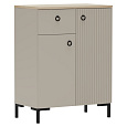 Komoda, šedohnědá Taupe/dub silverjack, DOMCA 2D1S