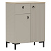 Komoda, šedohnědá Taupe/dub silverjack, DOMCA 2D1S