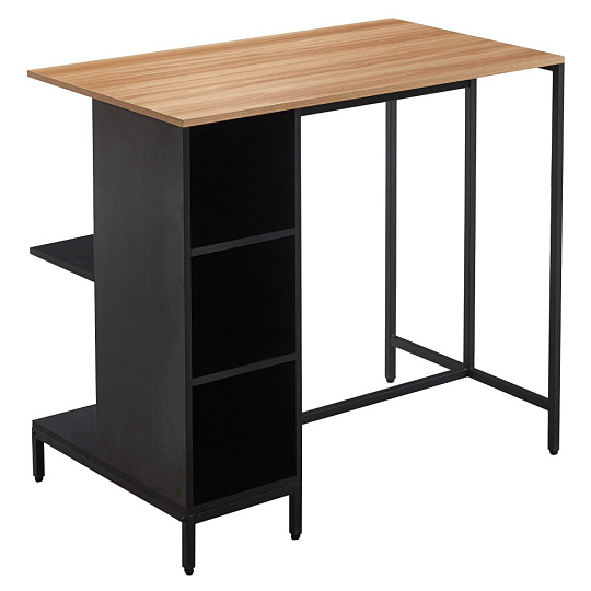 Kuchyňský ostrůvek, 100x60 cm, dub/černá, FIGO Kuchyňský ostrůvek, 100x60 cm, dub/černá, FIGO