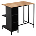 Kuchyňský ostrůvek, 100x60 cm, dub/černá, FIGO