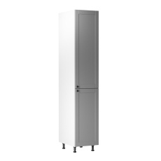 Vysoká skříňka, šedá matná / bílá, univerzální, LAYLA D40SP Vysoká skříňka, šedá matná / bílá, univerzální, LAYLA D40SP