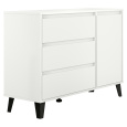 Komoda, bílá, BOGAN NEW 1D3S