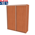 Nábytek Mikulík Vranovice Skříň FLEXI 2 š.200cm v.240cm: 2x dveře plné - olše