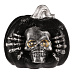 Dýně s lebkou - Halloween, magnesium, LED osvětlení