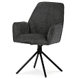 Jídelní židle, šedá, látka, HC-522 GREY2