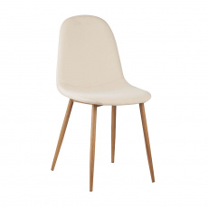 Židle, béžová Dulux Velvet látka / buk, LEGA Židle, béžová Dulux Velvet látka / buk, LEGA