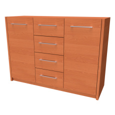 NÁBYTEK MIKULÍK s.r.o. MIA 2 - komoda, 120x86cm Dekor: olše NÁBYTEK MIKULÍK s.r.o. MIA 2 - komoda, 120x86cm Dekor: olše