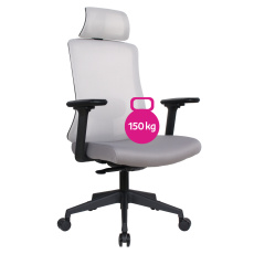 Kancelářské křeslo, šedá/černá, nosnost 150 kg, ROSANO Kancelářské křeslo, šedá/černá, nosnost 150 kg, ROSANO