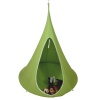 Závěsné houpací křeslo, zelená, KLORIN NEW BIG SIZE CACOON HAMMOCK