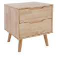 Noční stolek, masivní dřevo, přírodní, BRUNI